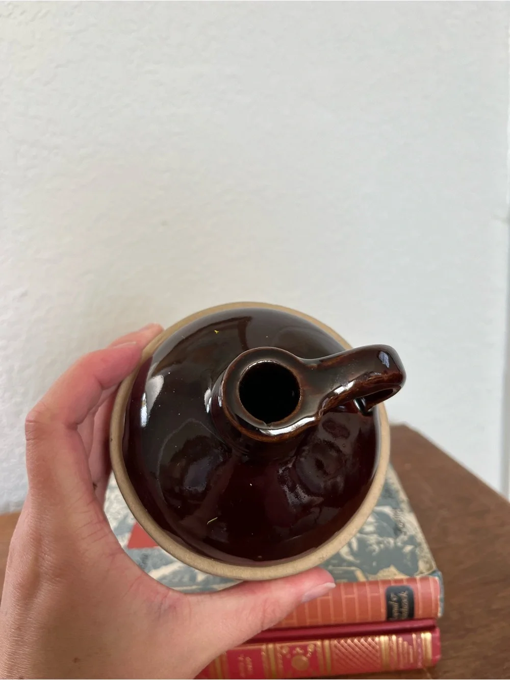 Vintage stoneware brown jug